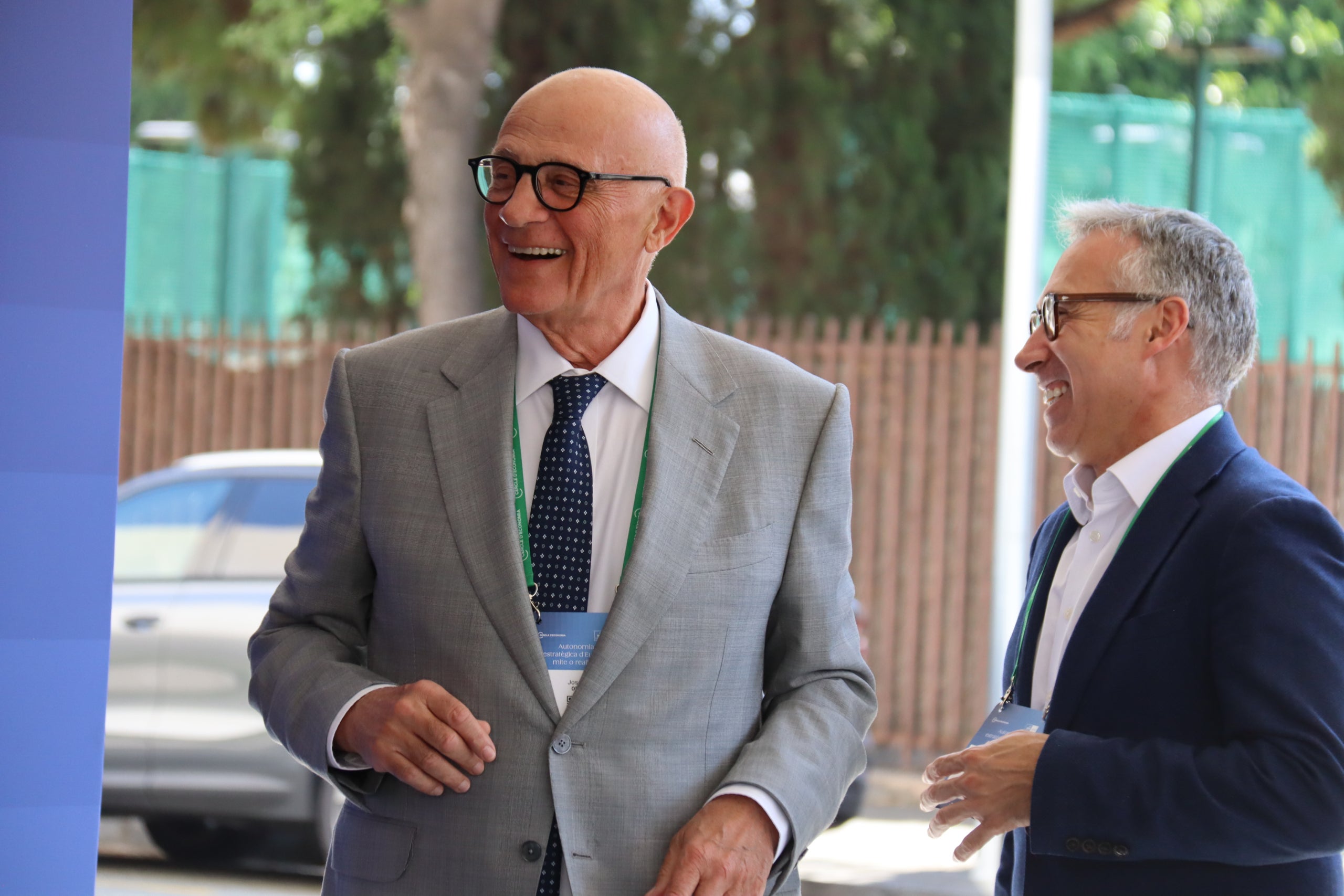 El president del Banc Sabadell, Josep Oliu, i el nou CEO, Marc Armengol, en la jornada inaugural del Cercle d'Economia 2026 Autor: Aina Martí