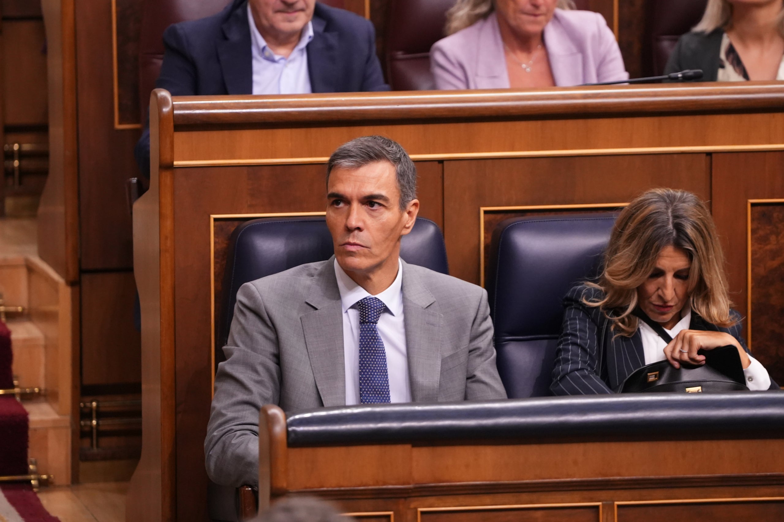 El president del govern espanyol, Pedro Sánchez, al Congrés dels Diputats abans de la votació dels decrets d'habitatge aquest divendres. Autor: Javier Barbancho
