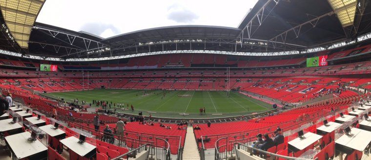 L'Estadi de Wembley, abans de la final de la Challenge Cup de Rugbi