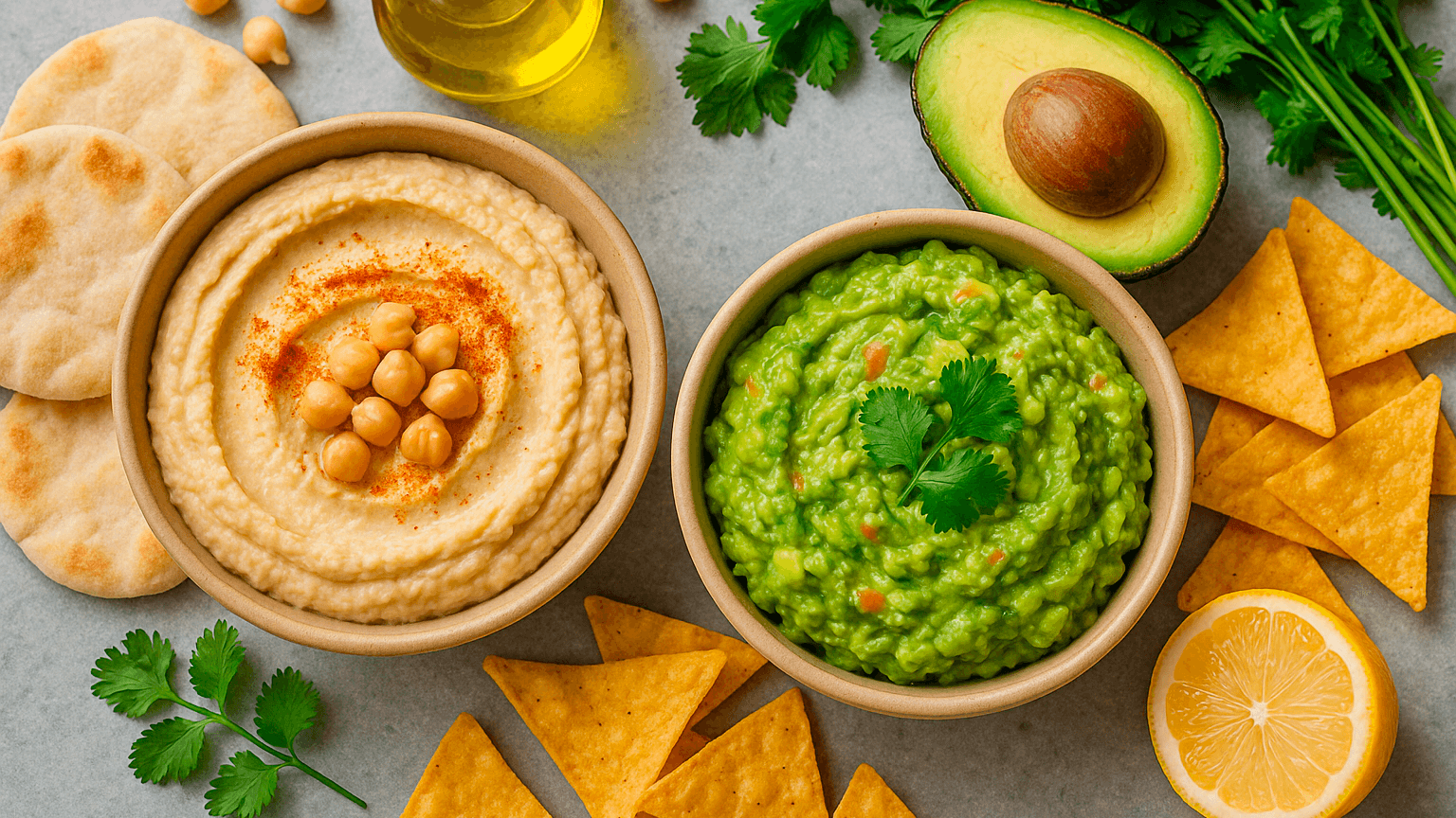 Hummus o guacamole: ¿cuál tiene mejores grasas saludables según la nutrición?

